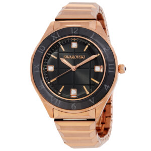 swarovski dextera quartz black dial ladies watch 5641294