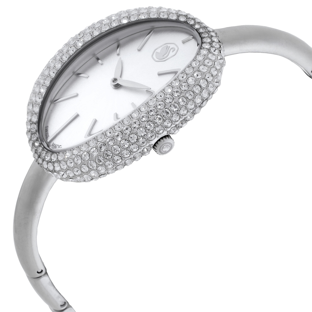 swarovski imber quartz crystal silver dial ladies watch 5705419 swarovski imber quartz crystal silver dial ladies watch 5705419