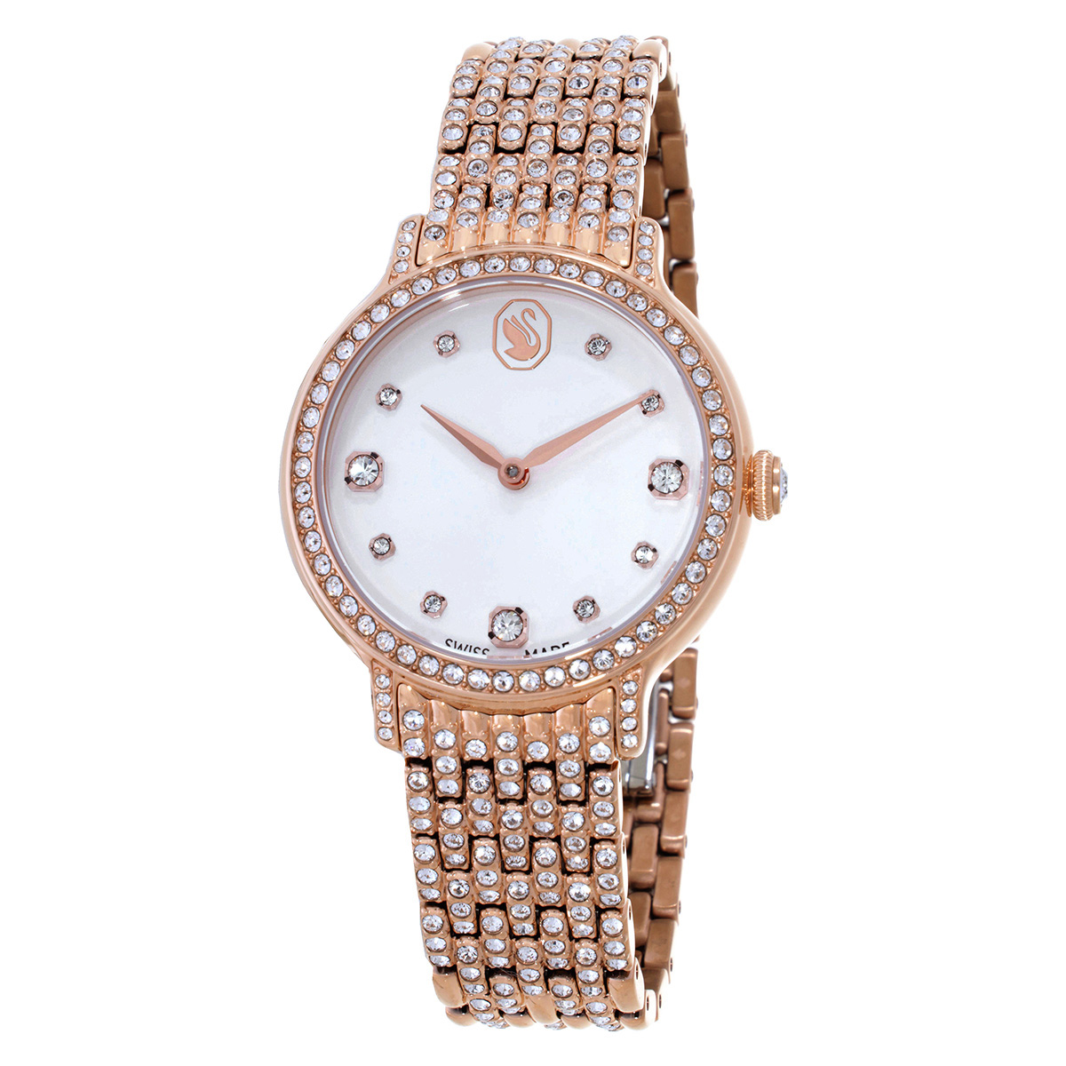 swarovski imber quartz crystal silver dial ladies watch 5741227 swarovski imber quartz crystal silver dial ladies watch 5741227