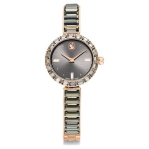 swarovski matrix bangle quartz crystal grey dial ladies watch 5679887