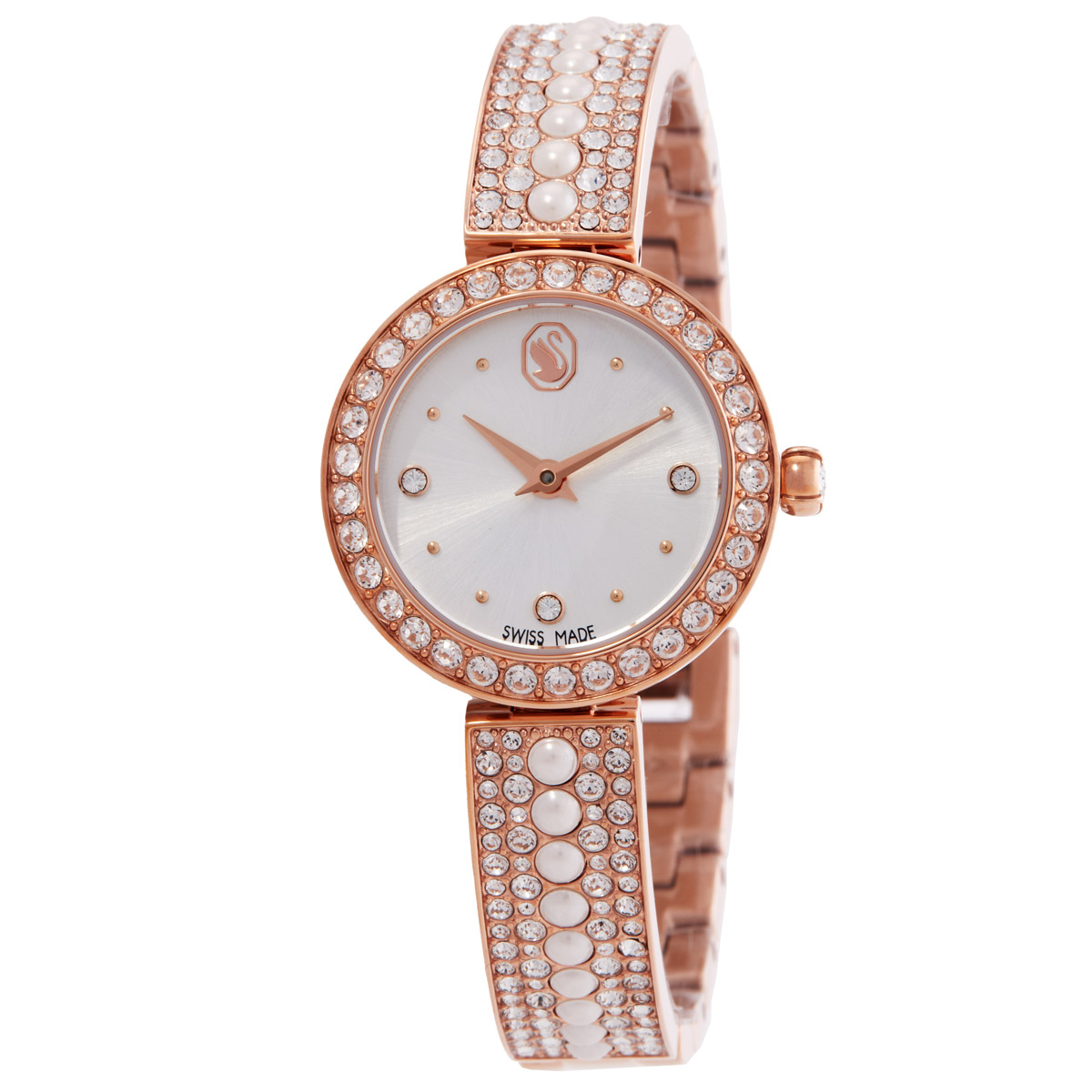 swarovski matrix pearl bangle ladies watch 5705406 swarovski matrix pearl bangle ladies watch 5705406