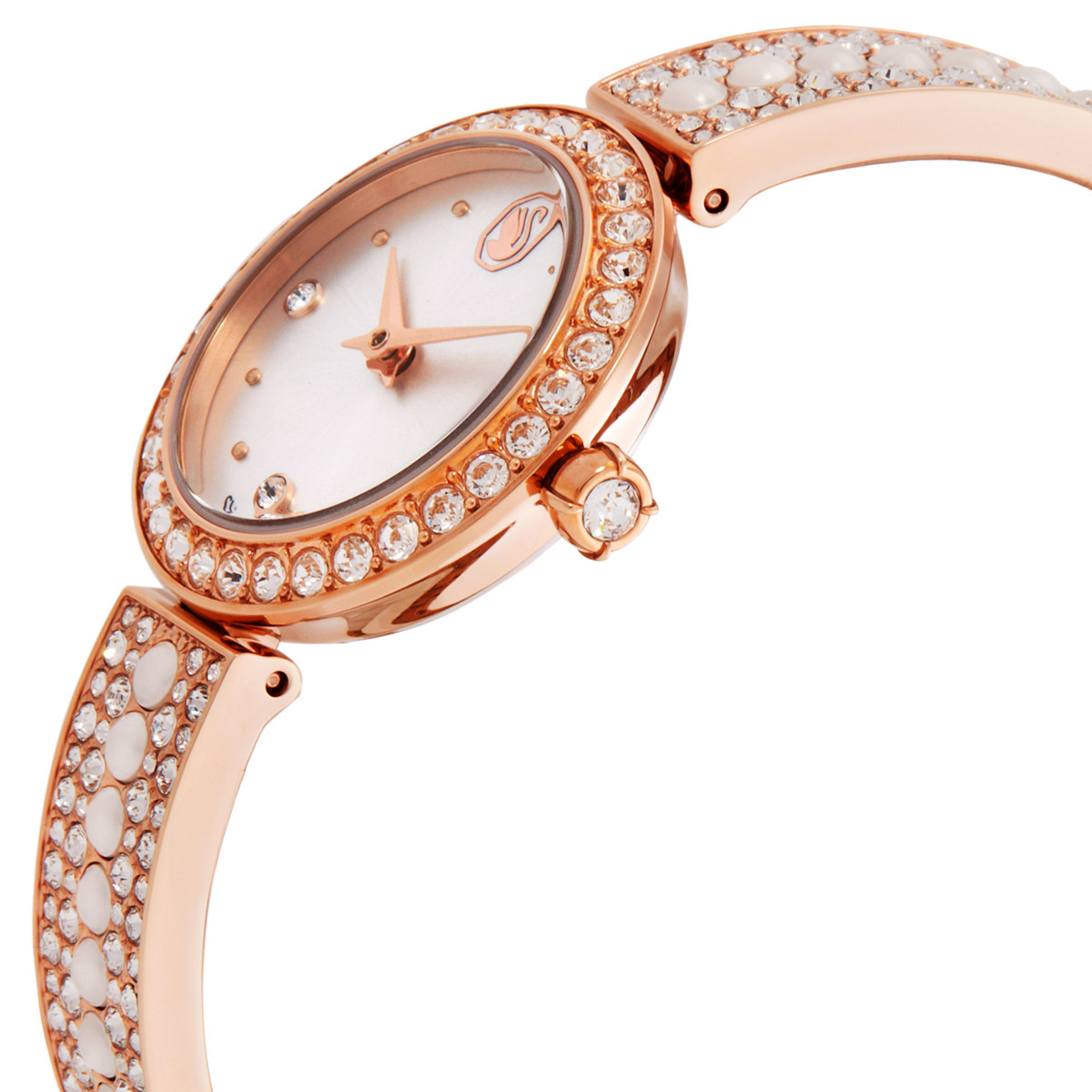 swarovski matrix pearl bangle ladies watch 5705406 swarovski matrix pearl bangle ladies watch 5705406