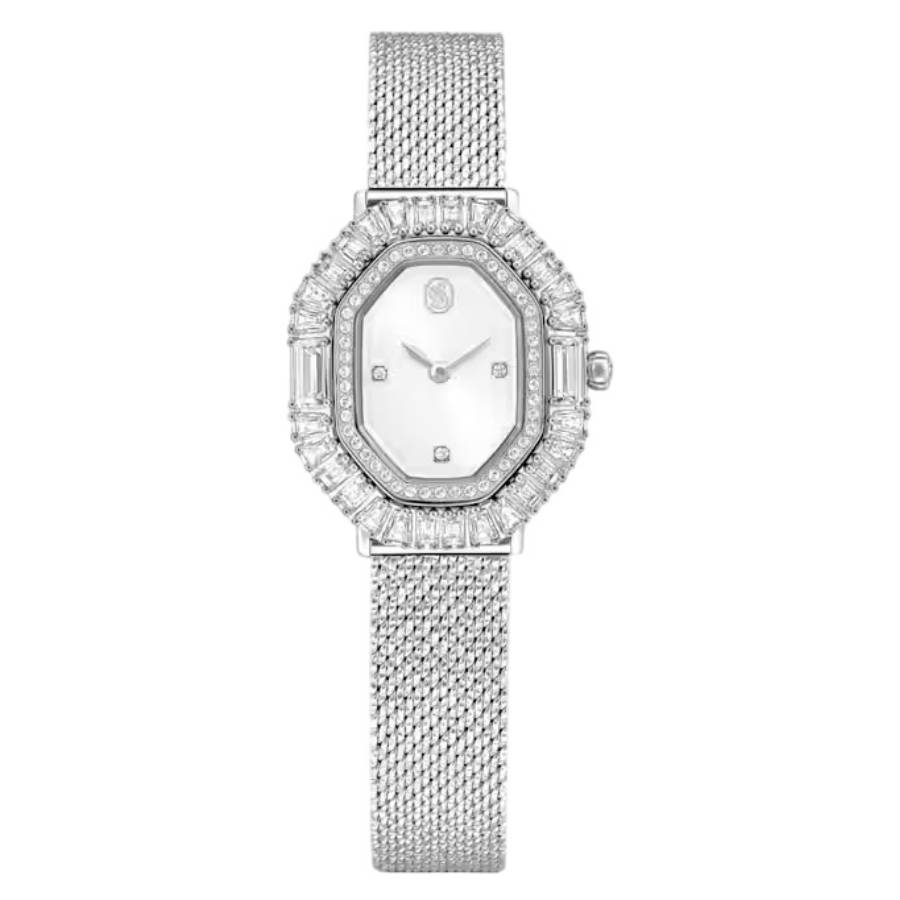 swarovski matrix quartz crystal silver dial ladies watch 5732498 swarovski matrix quartz crystal silver dial ladies watch 5732498