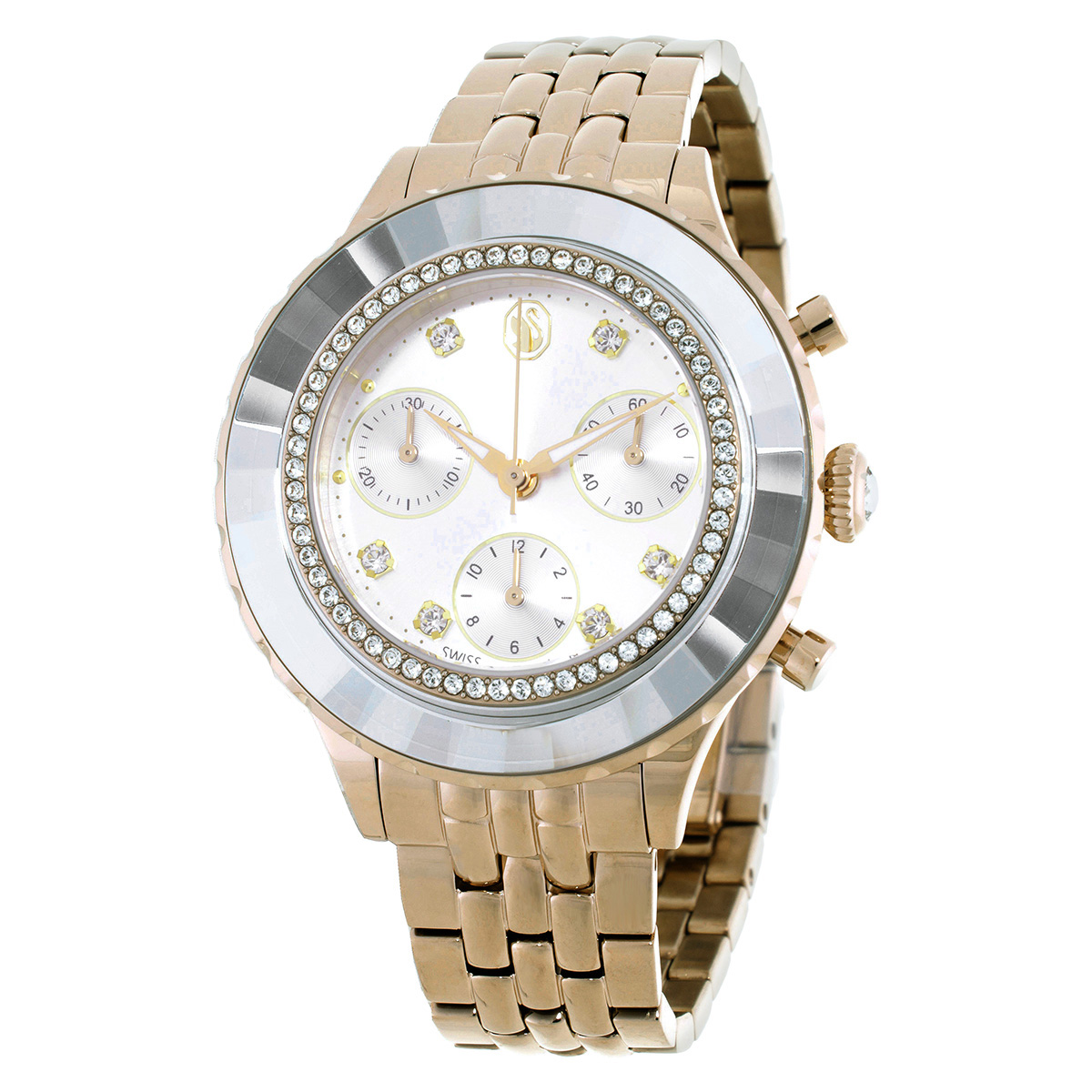 swarovski octea chronograph quartz crystal ladies watch 5730194 swarovski octea chronograph quartz crystal ladies watch 5730194