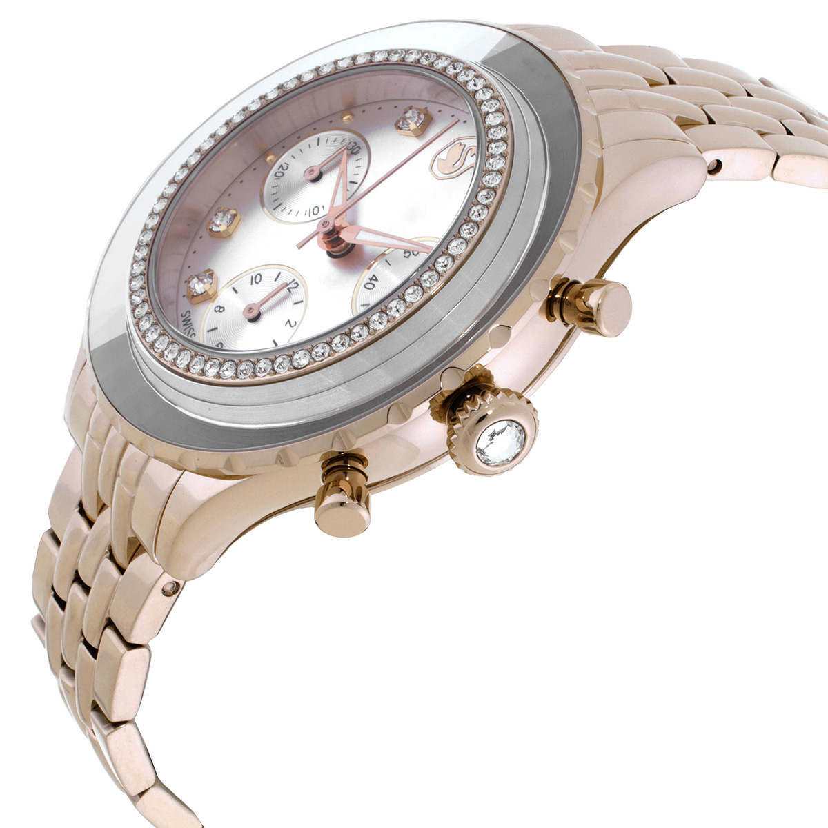 swarovski octea chronograph quartz crystal ladies watch 5730194 swarovski octea chronograph quartz crystal ladies watch 5730194