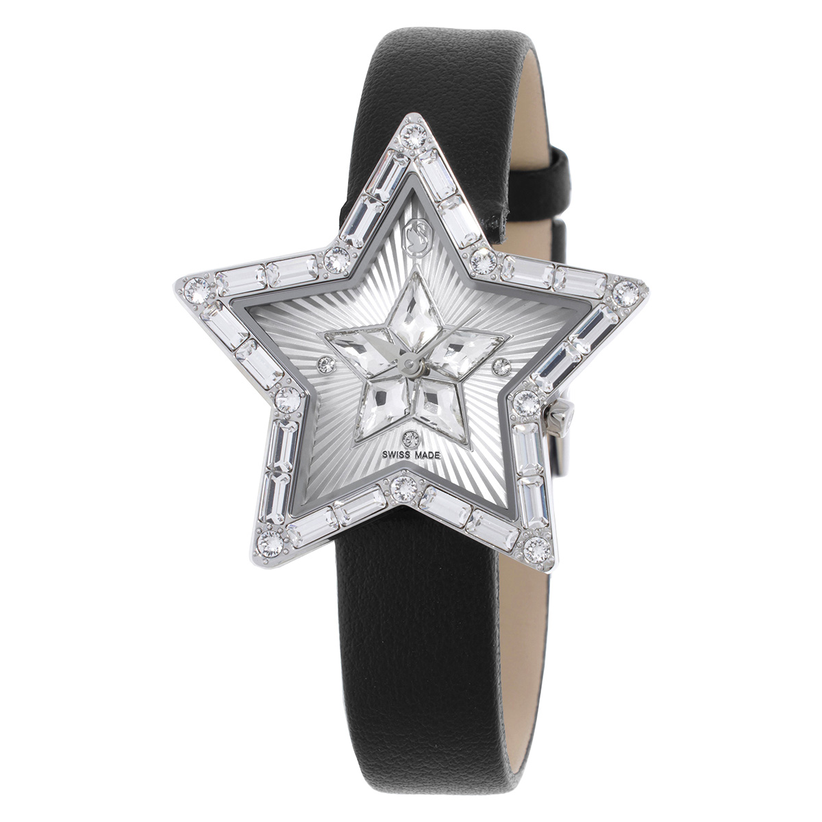 swarovski symbolica star quartz crystal silver dial ladies watch 5656952 swarovski symbolica star quartz crystal silver dial ladies watch 5656952