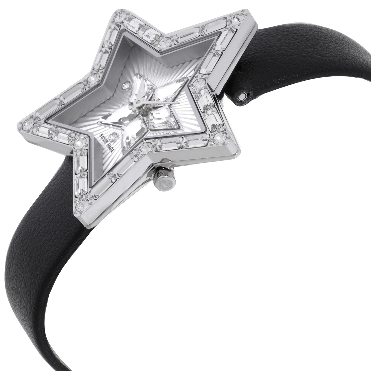 swarovski symbolica star quartz crystal silver dial ladies watch 5656952 swarovski symbolica star quartz crystal silver dial ladies watch 5656952