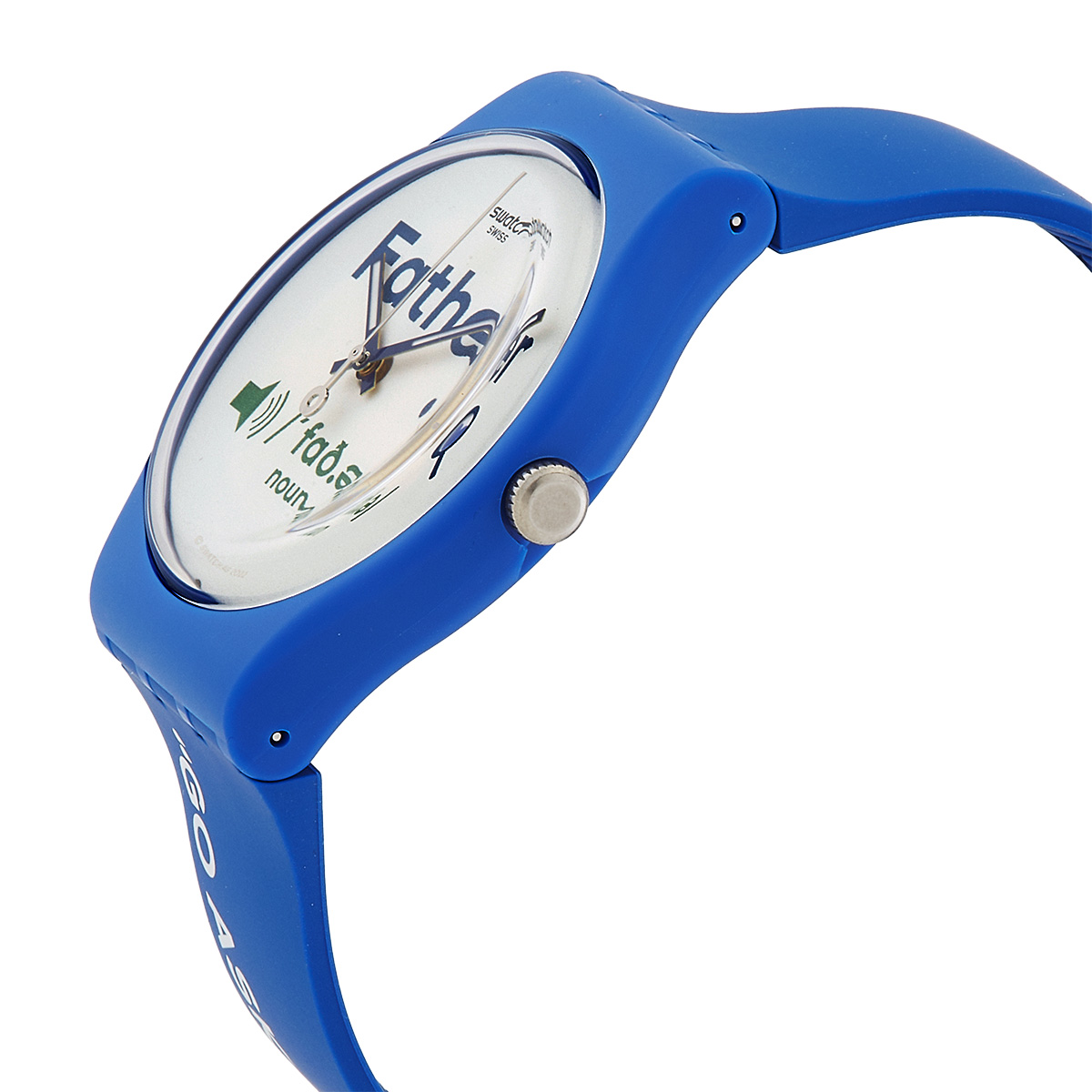 swatch fathers day quartz white dial men's watch so29z704 swatch fathers day quartz white dial men's watch so29z704