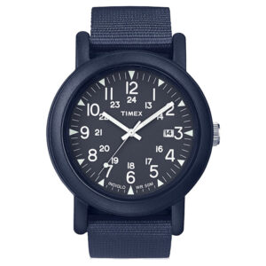 timex camper quartz blue dial men's watch tw2p62600
