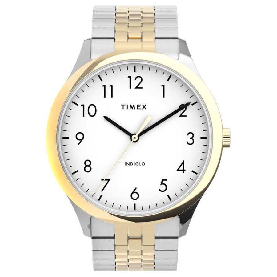 timex easy reader quartz white dial men's watch tw2u40000 timex easy reader quartz white dial men's watch tw2u40000