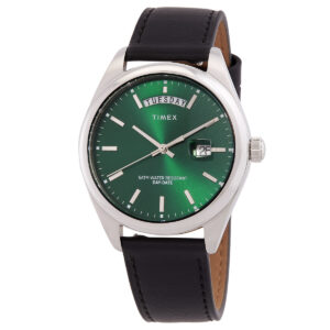 timex legacy quartz green dial men's watch tw2w57300