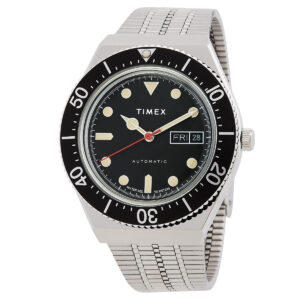 timex m79 automatic black dial watch tw2u78300v3