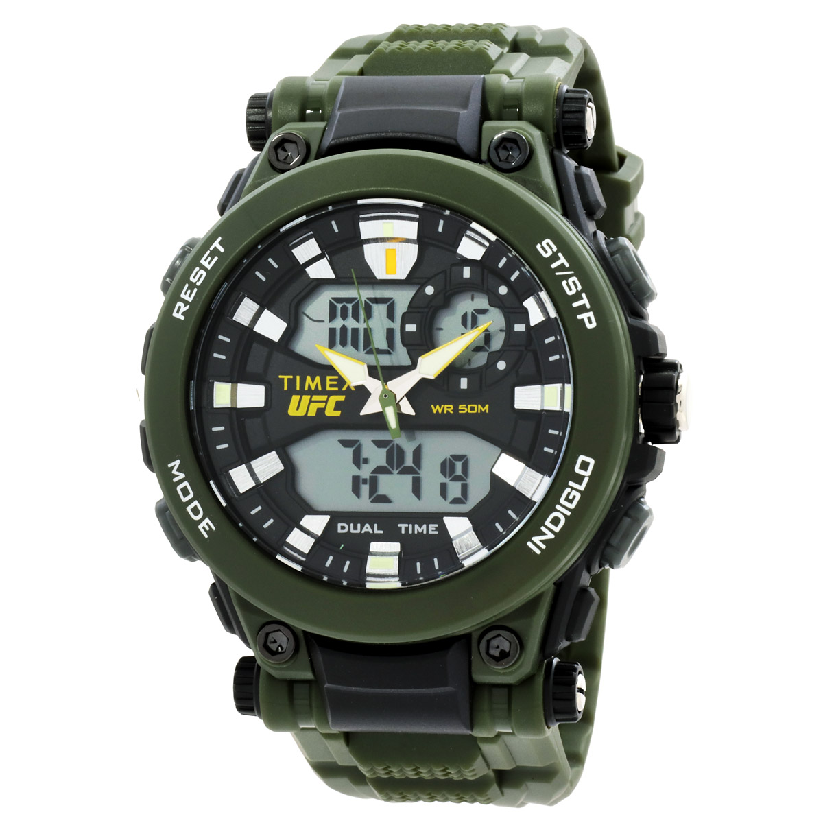 timex ufc impact alarm quartz analog digital black dial men's watch tw5m52900 timex ufc impact alarm quartz analog digital black dial men's watch tw5m52900