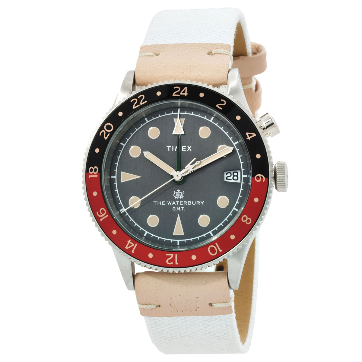timex waterbury traditional gmt quartz coke bezel men's watch tw2v74100vq timex waterbury traditional gmt quartz coke bezel men's watch tw2v74100vq