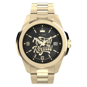 timex x fortnite essex quartz black dial men's watch tw2y47200