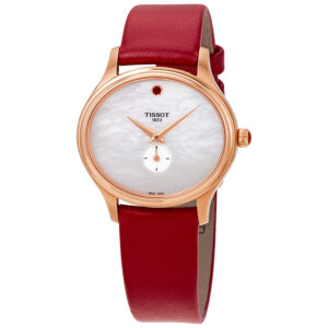 tissot bella ora white mother of pearl dial ladies watch t103.310.36.111.01