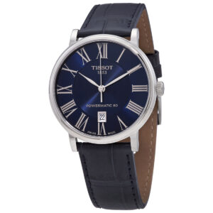 tissot carson automatic blue dial men's watch t122.407.16.043.00