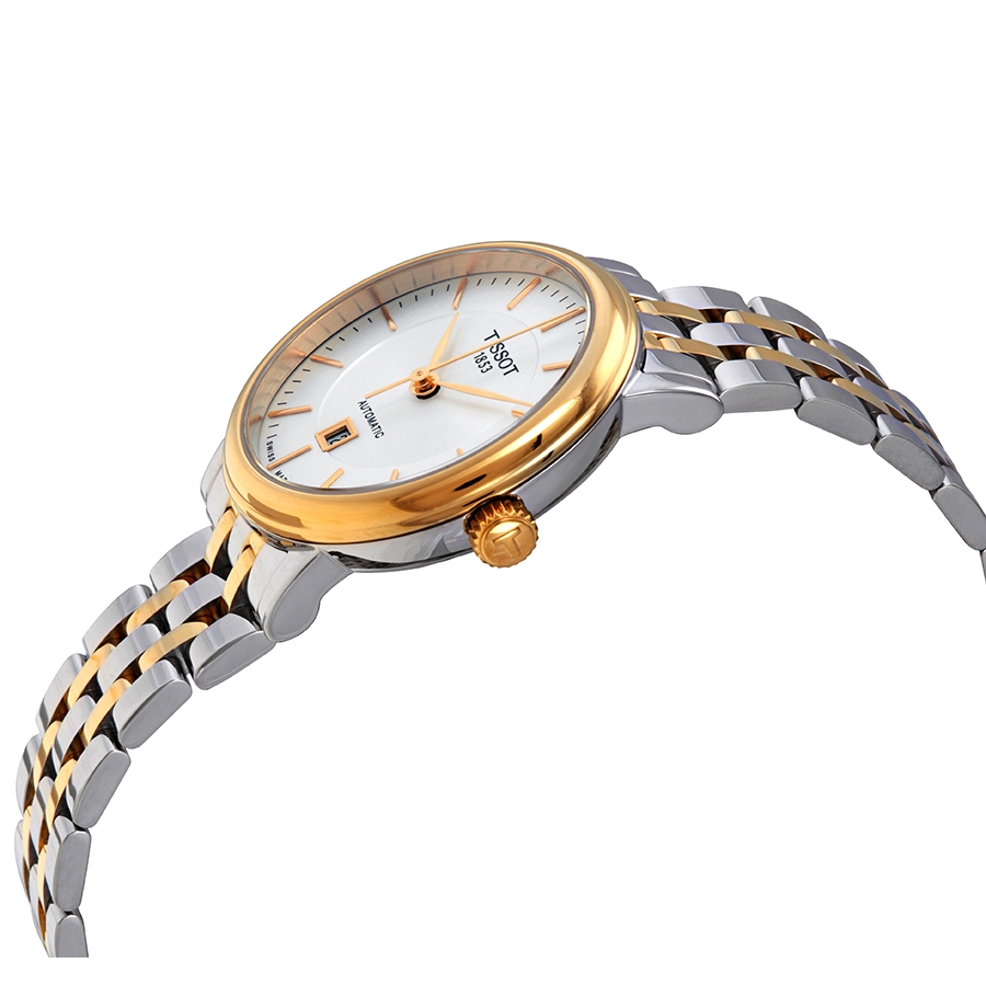tissot carson automatic silver dial ladies watch t122.207.22.031.00 tissot carson automatic silver dial ladies watch t122.207.22.031.00