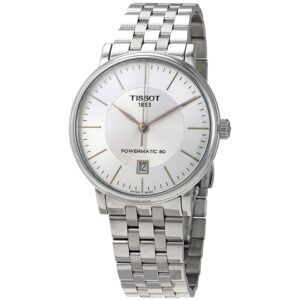 tissot carson automatic silver dial men's watch t122.407.11.031.00