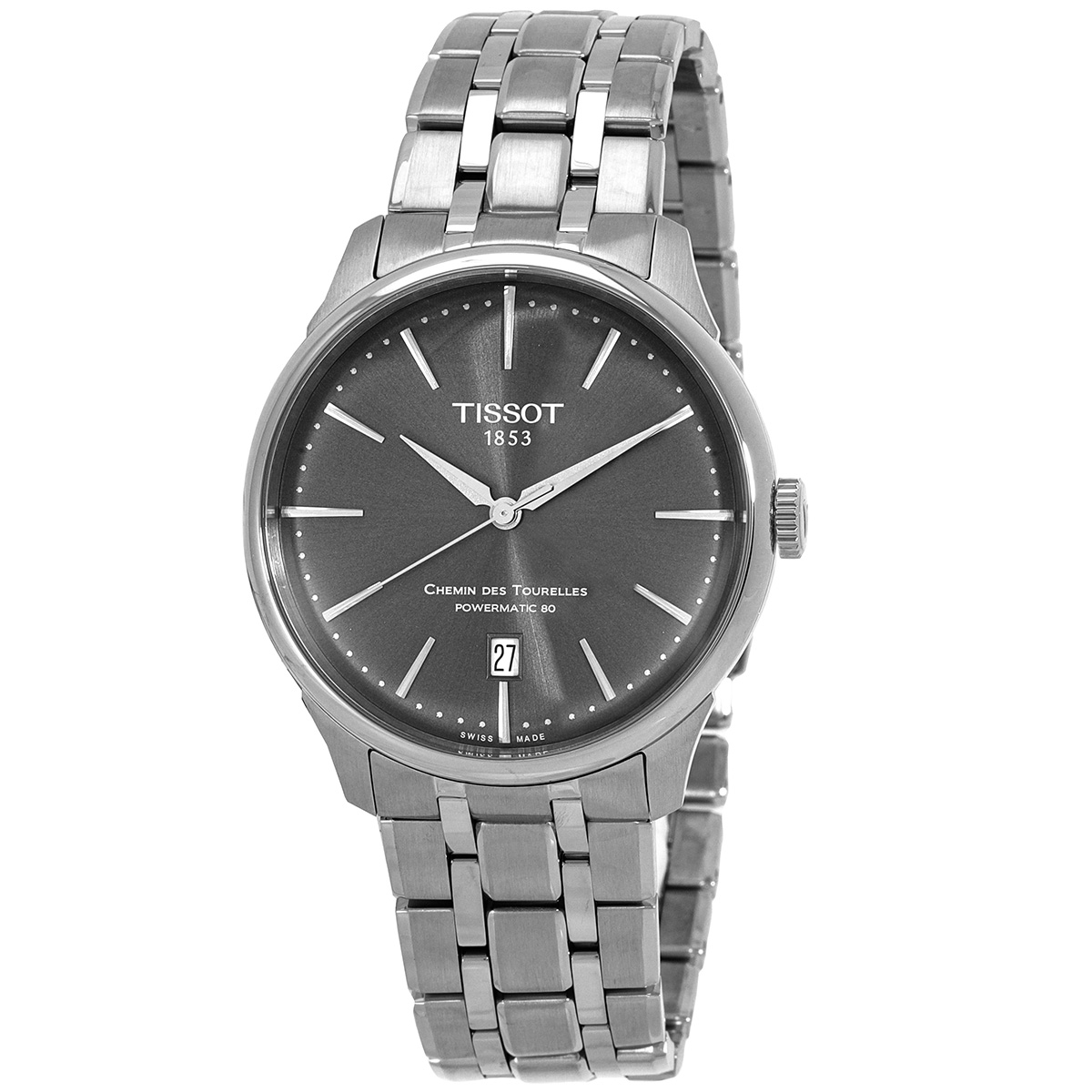 tissot chemin des tourelles automatic grey dial men's watch t139.807.11.061.00 tissot chemin des tourelles automatic grey dial men's watch t139.807.11.061.00