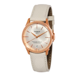 tissot chemin des tourelles automatic silver dial ladies watch t1392073603100