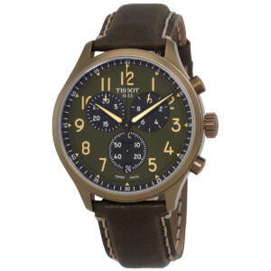 tissot chrono xl quartz khaki dial men's watch t116.617.36.092.00