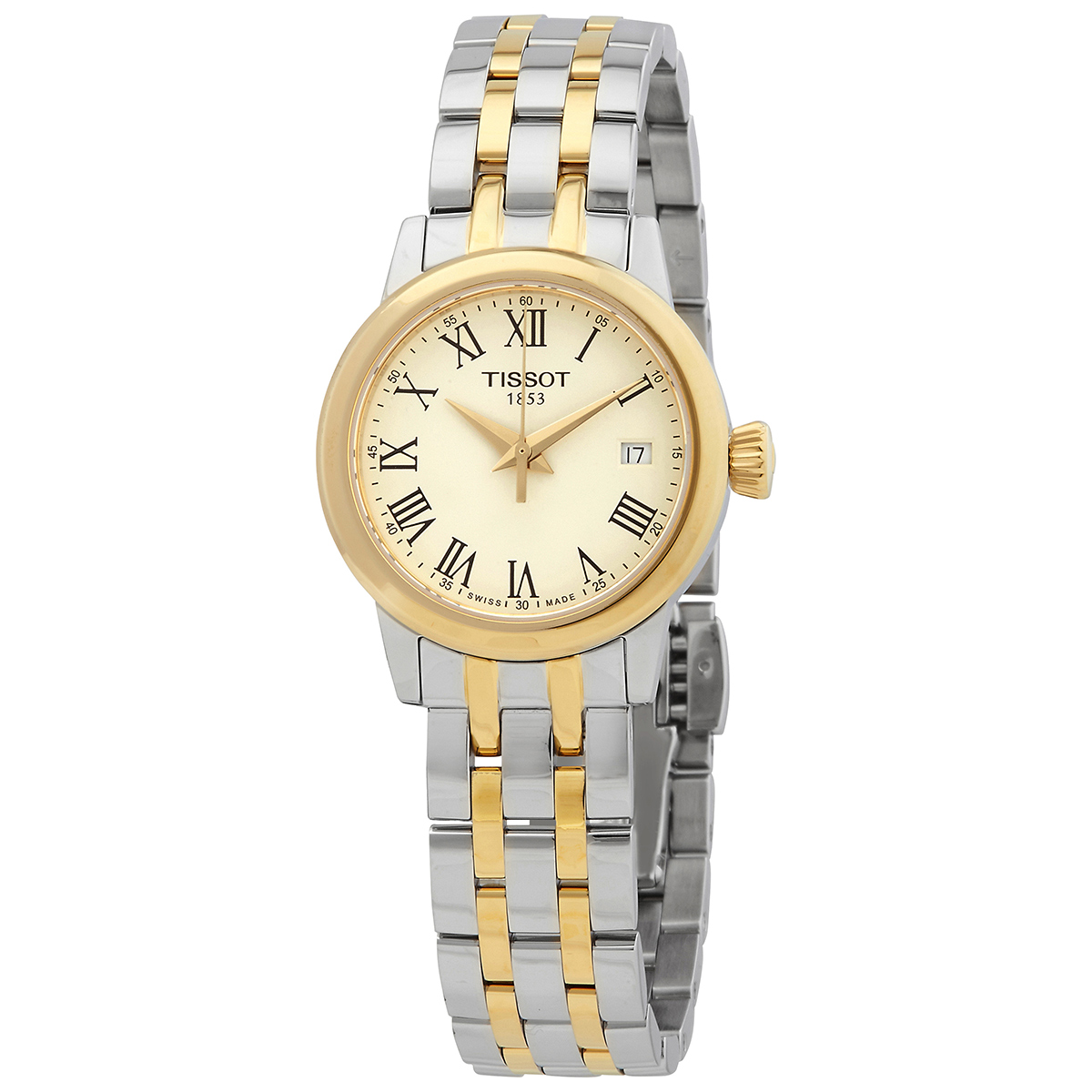 tissot classic dream quartz ivory dial ladies watch t129.210.22.263.00 tissot classic dream quartz ivory dial ladies watch t129.210.22.263.00
