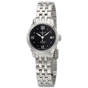 tissot le locle automatic black diamond dial ladies watch t41.1.183.56
