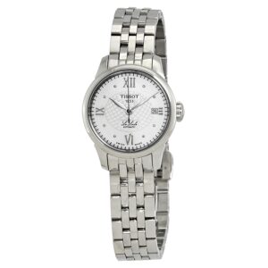 tissot le locle automatic silver diamond dial ladies watch t41.1.183.16