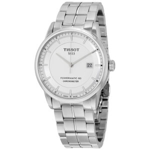 tissot luxury automatic silver dial men's watch t086.408.11.031.00