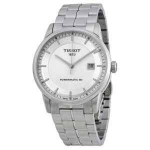 tissot luxury powermatic 80 silver dial men's watch t0864071103100