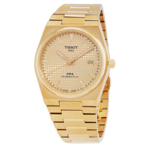 tissot prx powermatic 80 automatic champagne dial men's watch t1374073302100