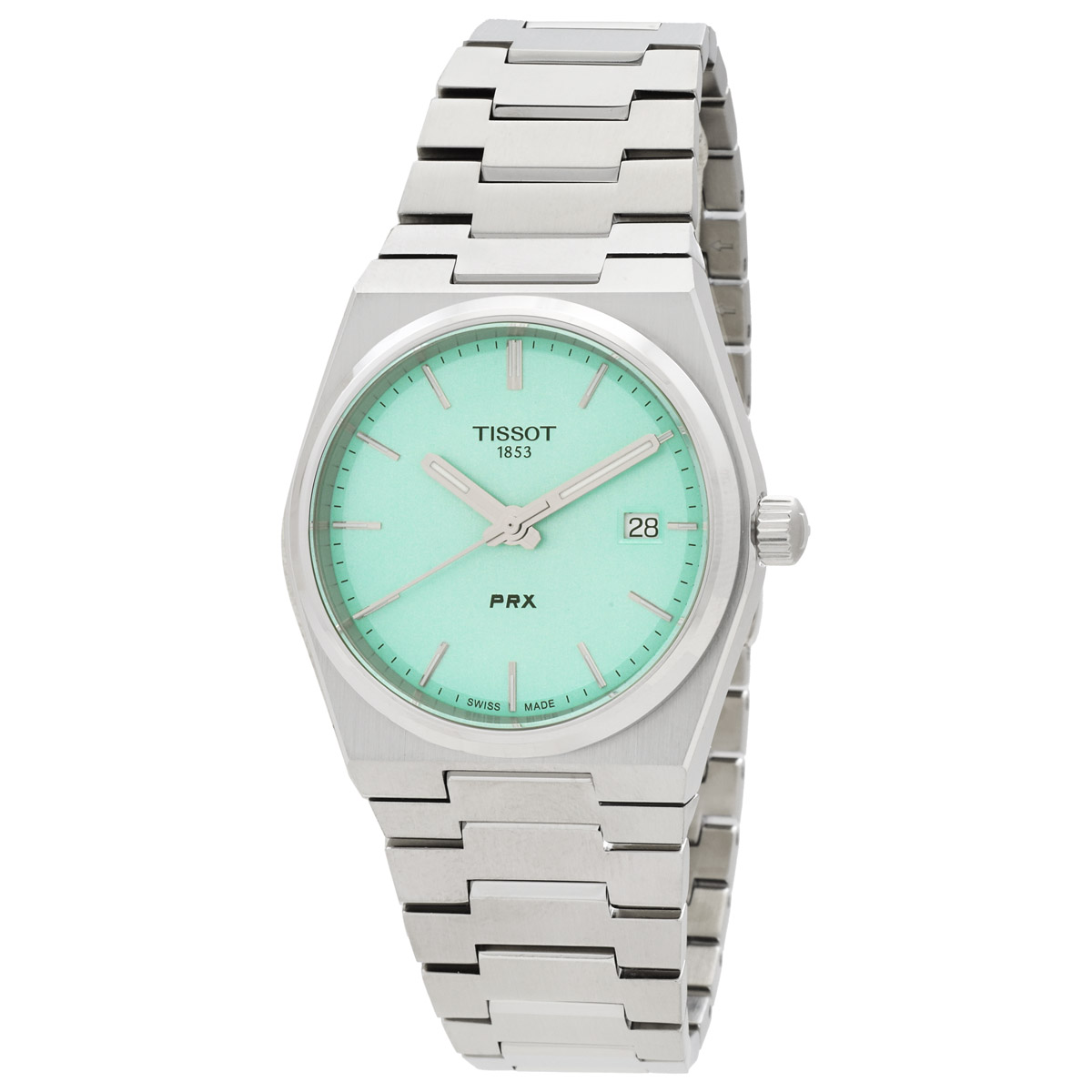 tissot prx quartz light green 35mm dial ladies watch t1372101109100 tissot prx quartz light green 35mm dial ladies watch t1372101109100