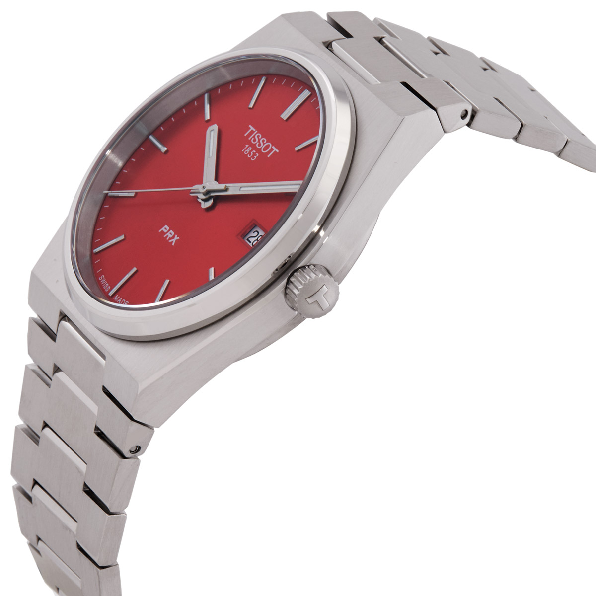 tissot prx quartz red dial men's watch t1374101142100 tissot prx quartz red dial men's watch t1374101142100