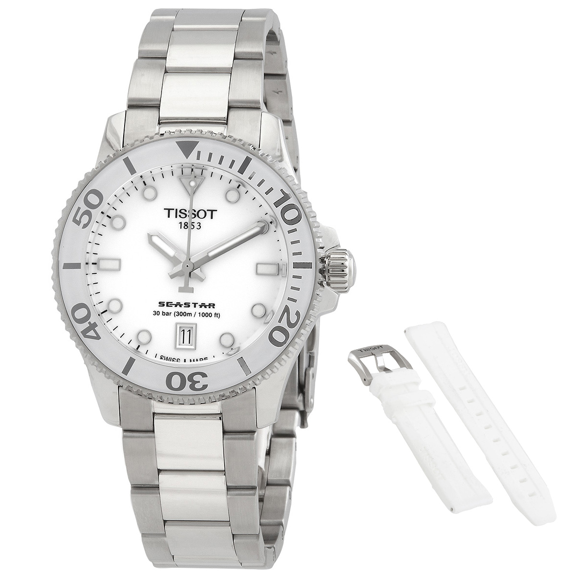 tissot seastar quartz white dial men's watch t120.210.11.011.00 tissot seastar quartz white dial men's watch t120.210.11.011.00