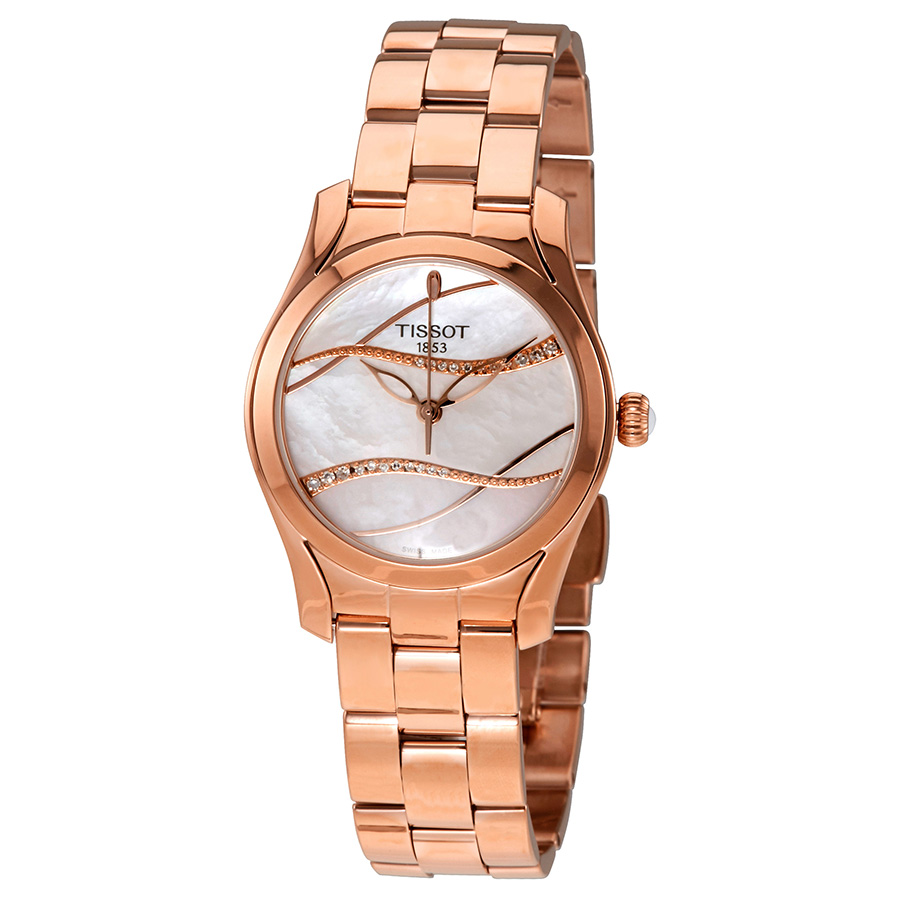 tissot t wave mother of pearl diamond dial ladies watch t112.210.33.111.00 tissot t wave mother of pearl diamond dial ladies watch t112.210.33.111.00