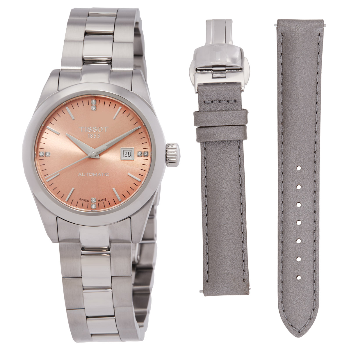 tissot t my lady automatic diamond pink dial watch t1320071133600 tissot t my lady automatic diamond pink dial watch t1320071133600