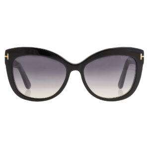 tom ford allistair smoke gradient cat eye ladies sunglasses ft0524 01b 56