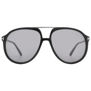 tom ford archie smoke mirror pilot men's sunglasses ft1079 01c 58
