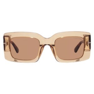 tom ford brown rectangular ladies sunglasses ft1188 45e 50