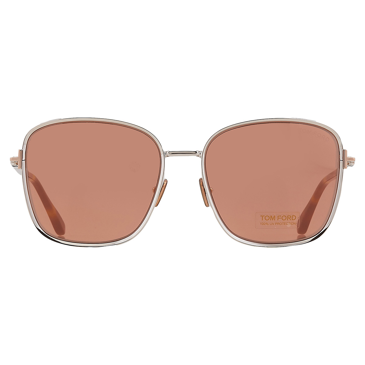 tom ford fern brown mirror square ladies sunglasses ft1029 12g 57 tom ford fern brown mirror square ladies sunglasses ft1029 12g 57