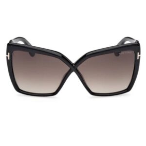 tom ford fiore smoke gradient butterfly ladies sunglasses ft1195 01b 63
