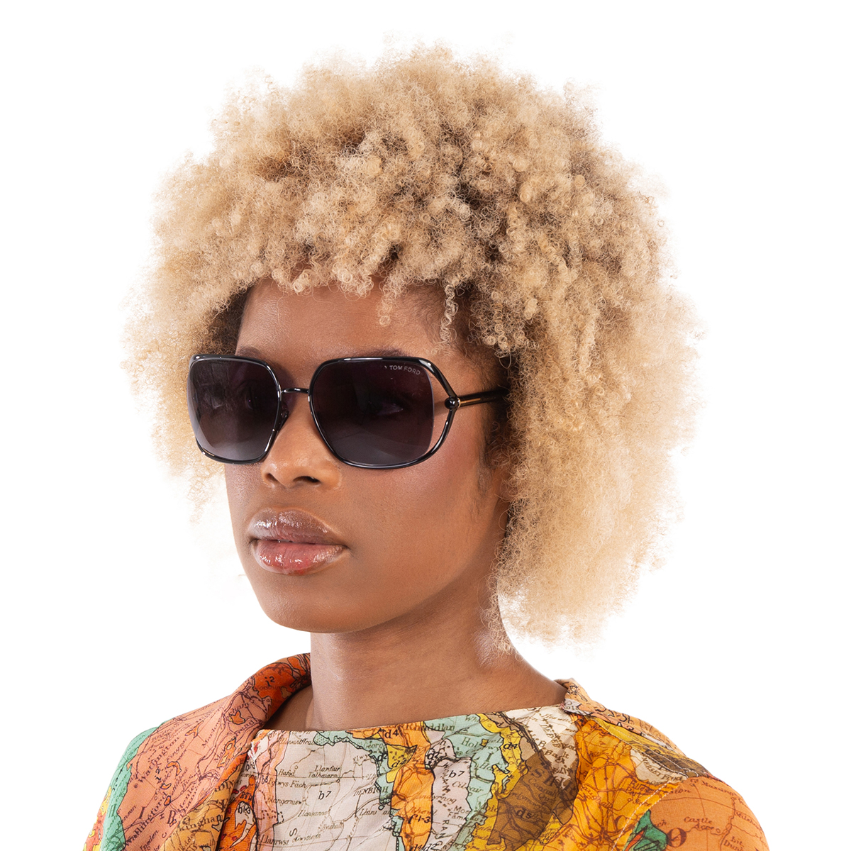 tom ford goldie smoke rectangular ladies sunglasses ft1092 01a 60 tom ford goldie smoke rectangular ladies sunglasses ft1092 01a 60