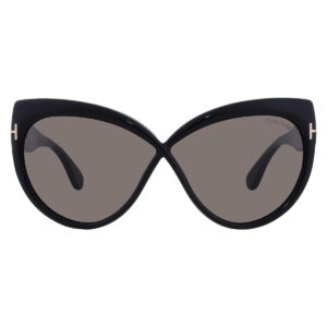 tom ford grey smoke butterfly ladies sunglasses ft1196 01a 65