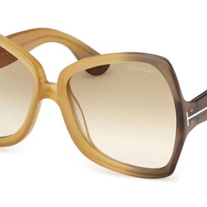 tom ford jerry brown gradient horn ladies sunglasses ft1222 41f 60
