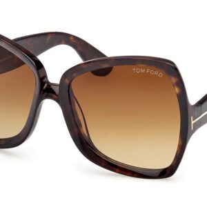 tom ford jerry brown gradient irregular ladies sunglasses ft1222 52f 60
