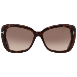 tom ford maeve brown gradient butterfly ladies sunglasses ft1008 52f 55