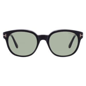 tom ford mert green round men's sunglasses ft1180 01n 53