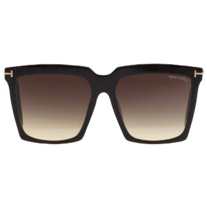 tom ford sabrina smoke gradient square ladies sunglasses ft0764 01b 58