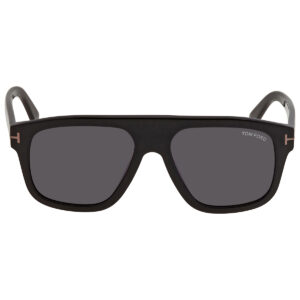 tom ford thor smoke rectangular men's sunglasses ft0777 n 01a 56